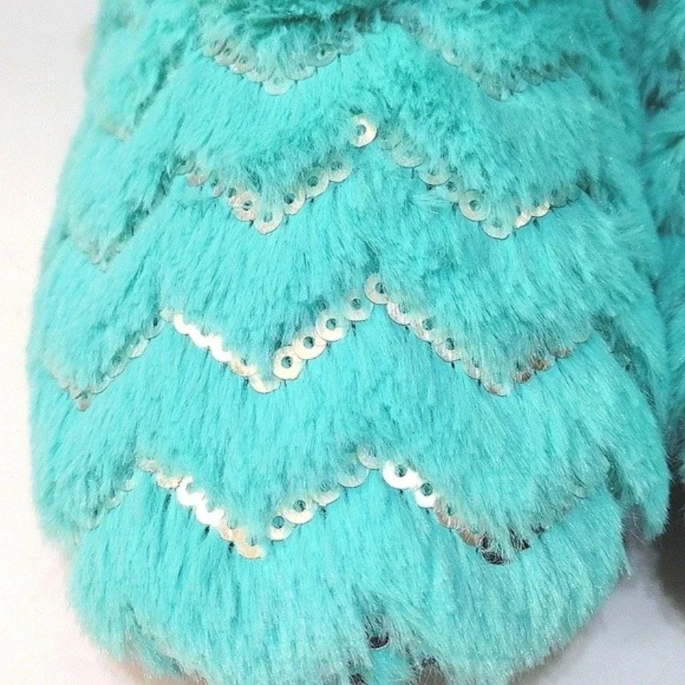 Total Girl Plush Slipper Booties With Faux Fur Lining Small/Medium